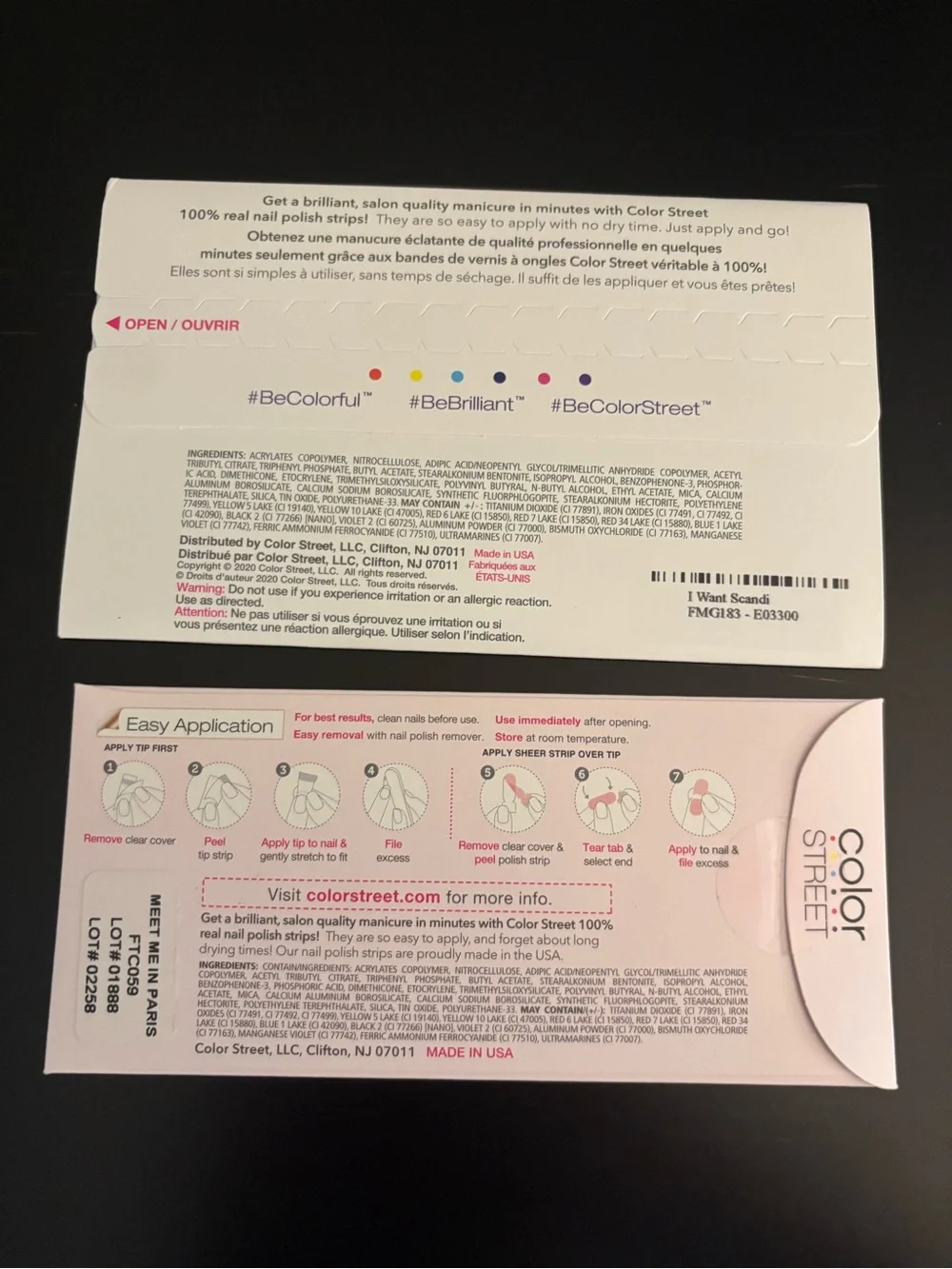 Color Street peel apply
